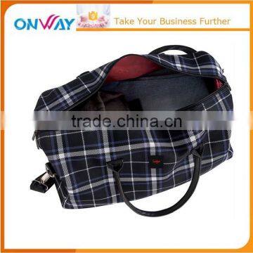 Ergonomic shoulder strap custom canvas duffel bag