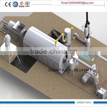 2013 semi- continuous pyrolysis machine ,oil making machine for plastic and tyre