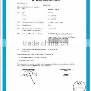 EEC approved  scooter 50QT-3