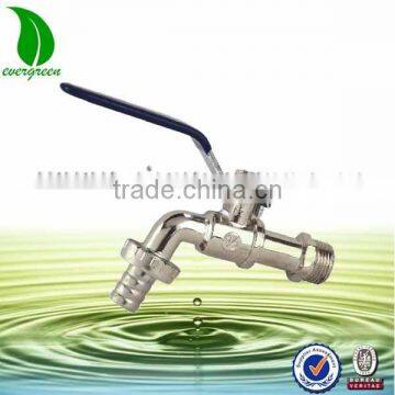 Chroming Brass bibcock tap with Steel Handle