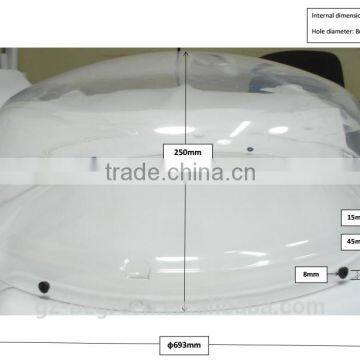 Polycarbonate PC Plastic Round&Pyramid Motor Roof Skylight Covers photo-4
