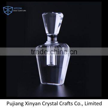 Factory Sale custom design crystal clear perfume bottles wholesale