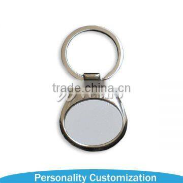 2015 best sale Sublimation promotional gift keychain/zinc alloy keychain/mental keychain