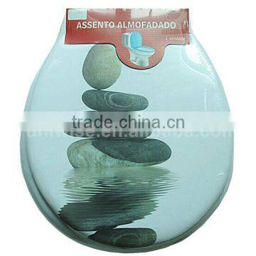 High Quality Print PVC SOFT Toilet Seat Cover, 17"/19" PVC Soft Toilet Seat, Printed Soft Seat of PVC photo-2