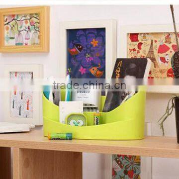 Cy271 Multi-Purpose PP Plastic Desktop Storage Box Case Pen Pencil Holder Plastic Cosmetics Make Up Office Desk Organizer photo-6
