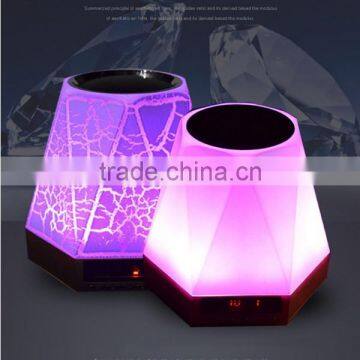 Colorful Dazzle LED Light Mini Crack Bluetooth Speaker With LED Clock photo-5