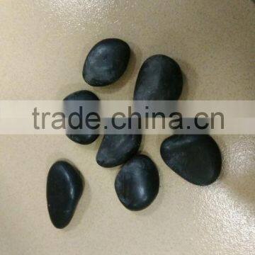 2016 Hotsale Landscape Decoration Small Cobblestone Black Decorative Stone in China photo-2