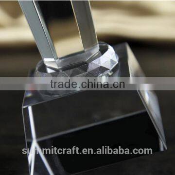 Clear Crystal Sport Trophy Badminton Trophy photo-5