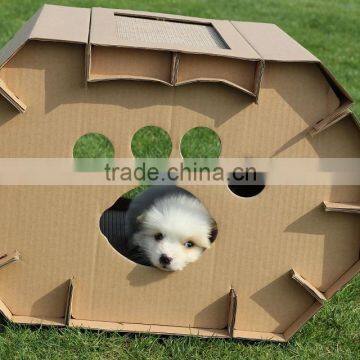 2017 Newest Eco-friendly Paper Material Pet House ,easy Taking and Outdoor Travelling Best Choose photo-3