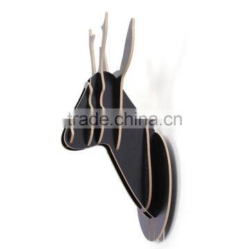 Indoor Wall Mounted Wooden Little Deer Head Decoration photo-4