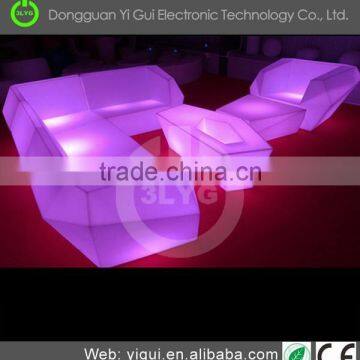 Best sell led illuminated nightclub decoration sofa chairs