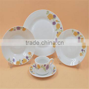 High White Ceramic Porcelain Dinner Set photo-2