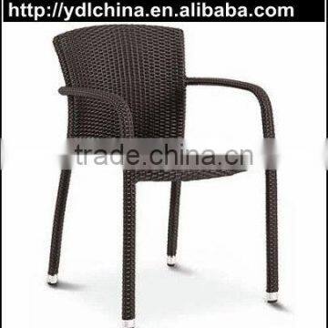 resin PE rattan wicker outdoor stacking chair