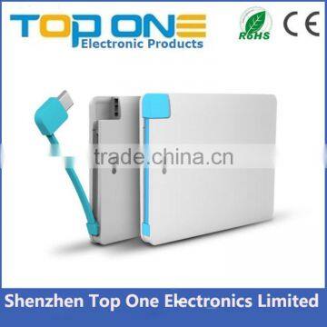 Top selling products portable credit card power bank 2600mah