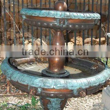 Bronze 3 Tier Lion Head Garden Water Fountain photo-6