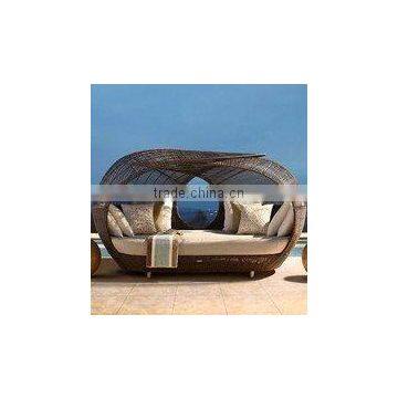 wicker patio sofa