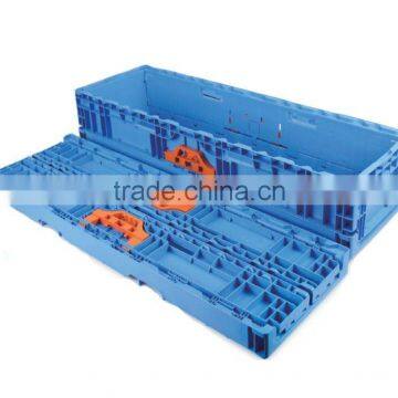 PP Plastic folding turnover box with handle (602901)