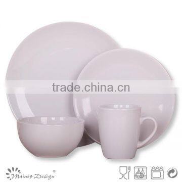 ceramic 16pcs one color simple Design Dinnerware Set