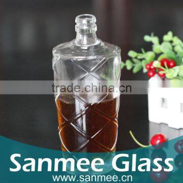 Supplies Glassware Transparent 500ml Glass Bottle