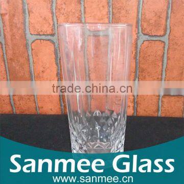 Popular Diamond Pattern Bottom Glass Beer Cup For Wholesale