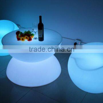 fashionable led chair, apple shape light club sofa, colar changing led bar sofa