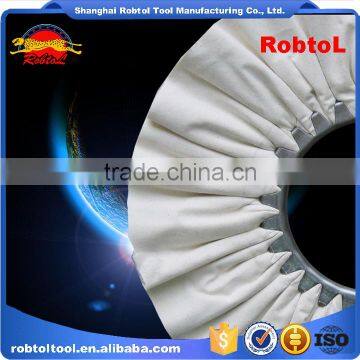 16" Cotton Cloth Buffing Wheel Airway Grinding Polishing Abrasive Fabric Disc Sisal Pad Stitched Biased Felt photo-4