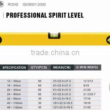 60cm Aluminum Bubble Level Bottom With Magnetic Level Ruler photo-2