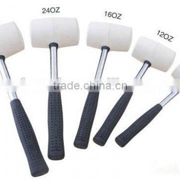 CZ-0101 white rubber hammers with tube steel handle