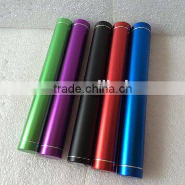 Wholesale 3600mAh Mini Aluminum Round Tube Power Bank Charger photo-2