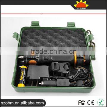 2016 Latest XML-T6 2000 Lumens LED Tactical Flashlights Kit,18650 Rechargeable LED Tactical Flashlight Torch photo-2