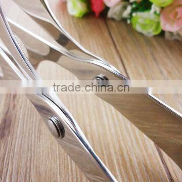 OEM Logo Cooking Tools Utensils 10inch Stainless Steel Kitchen Scissor Tongs , Bbq Scissor Tongs photo-5