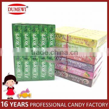 Multi Flavors 5 Sticks Europe Chewing Gum