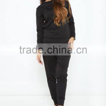 Custom Your Brand Tracksuit 2 Piece Top Selling Performance Jersey Casual Black Loungewear Sexy Tracksuits Women photo-2