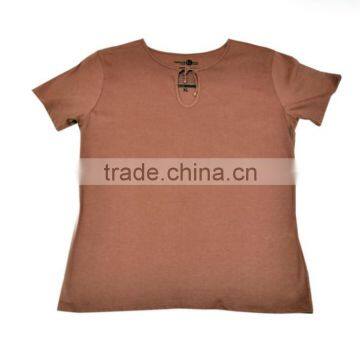 Organic Cotton Knitted Girls t Shirt_100% Organic Cotton Comfortable Baby T-shirt and Organic Printed photo-2