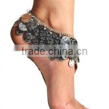 Gypsy Metal Belly Dance Anklet With Coins photo-2