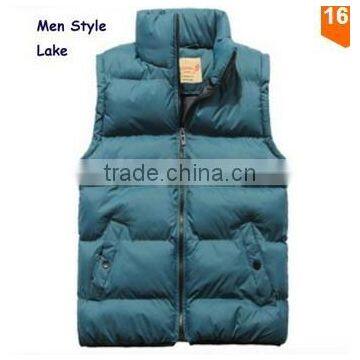 Warm Man's Fashion Waistcoat WINTER JACKET OUTDOOR DOWN JACKET New 2014 Winter Vest Men SOFTSHEEL JACKET