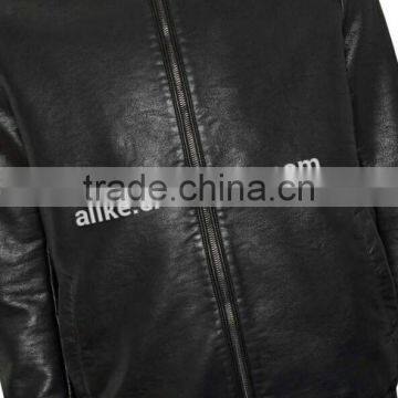 ALIKE Men pu Jacket Bomber pu Jacket photo-4
