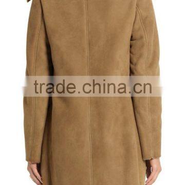 New Arrival Wholesale Winter Ladies Shearling Coat OEM Service photo-2