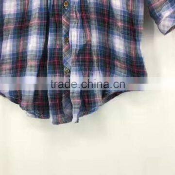 Ladies Stocklots Latest Designs Cotton Check Shirt photo-4
