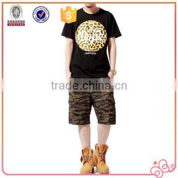 2016 China Manufacturer Custom Men Black Tshirts Bulk photo-3