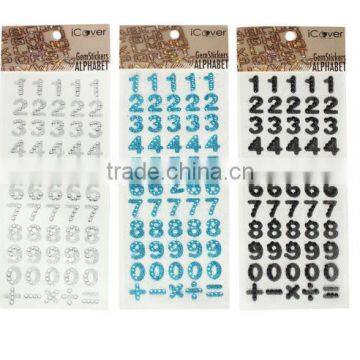 Diy Monogram Acrylic Rhinestone Alphabet Letter Sticker Decorative Sticker photo-6