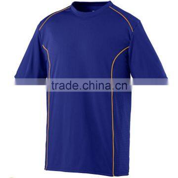 Youth Winning Streak Crew Jersey 100% Polyester Wicking Smooth Knit Customize Contrast Color Piping On Shoulder Mens Tee photo-2