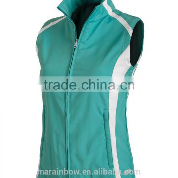 breathable and voiceless new designer OEM Women's Soft Shell golf Vest custom made for wholesale