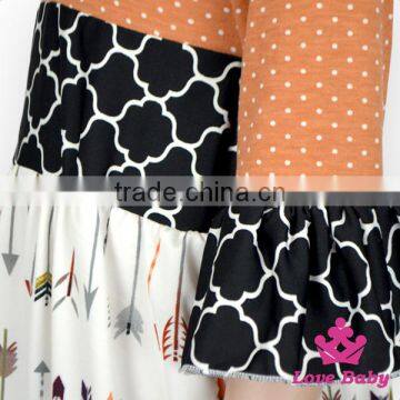 New Hot-sale Children Clothing Set Baby Girl Printing Wave Point Set Baby Girl Boutique Clothing Cosmetic Sets photo-5