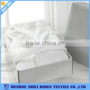 Hot Sale White 100% Cotton Terry Hotel Robe, Luxury Bath Robe photo-4