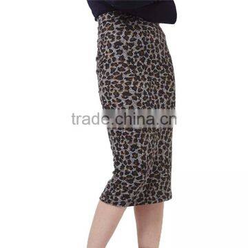 2017 OEM Spring Sexy Wrap Leopard-printed High Waisted Long Skirt photo-6