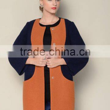 Popular o Neck Fashionable Multicolored Womens Clothing Fall 2015 Winter Fur Coat photo-2