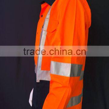 Hi Vis Long Sleeve Safety Shirt With Reflective Tape for Australia photo-5