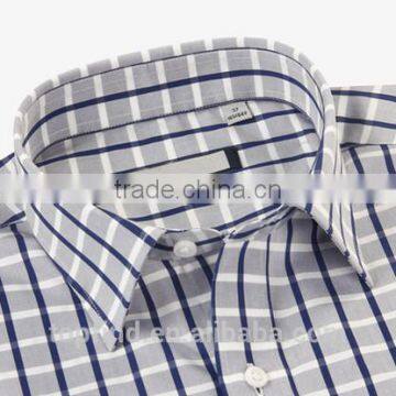 Supply 2016 New Trendy UK Style Plaid Long Sleeve Gentleman Shirt photo-2