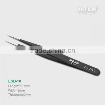 Factory Wholesale ESD Tweezeers Stainless Steel Tweezers High Quality AKTION Brand photo-6